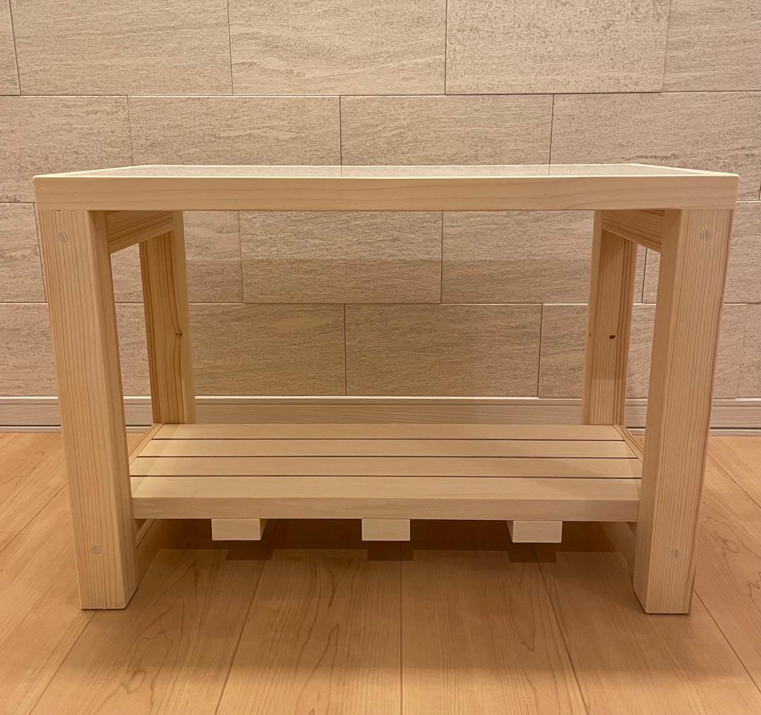 ハンドメイド　テーブル　ディスプレイ台　飾り棚