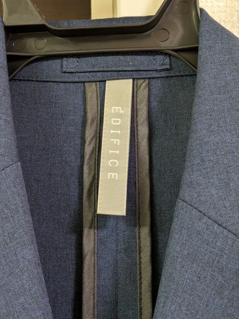 美品EDIFICEセットアップ上下　ネイビー サイズS