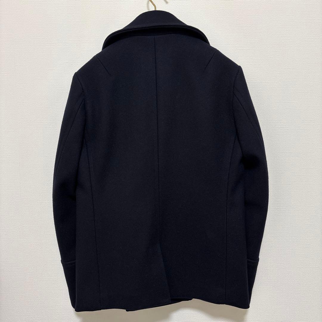 最終値下げ:ATTACHMENT カシミヤ混平二重メルトンピーコート1 ネイビー