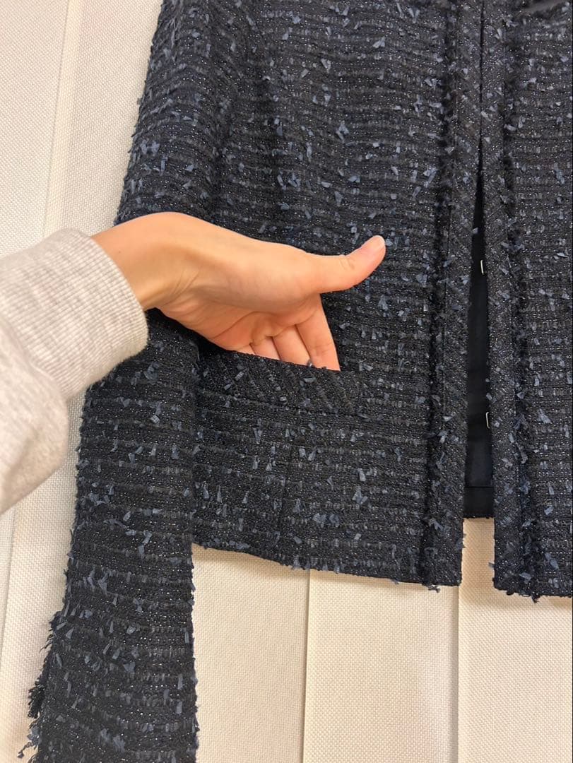 ANAYI ツイードジャケット＆スカート セットアップ　サイズ:36