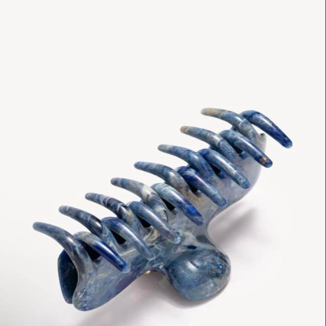 UNDO HAIRWARE マーブルブルーヘアクリップ