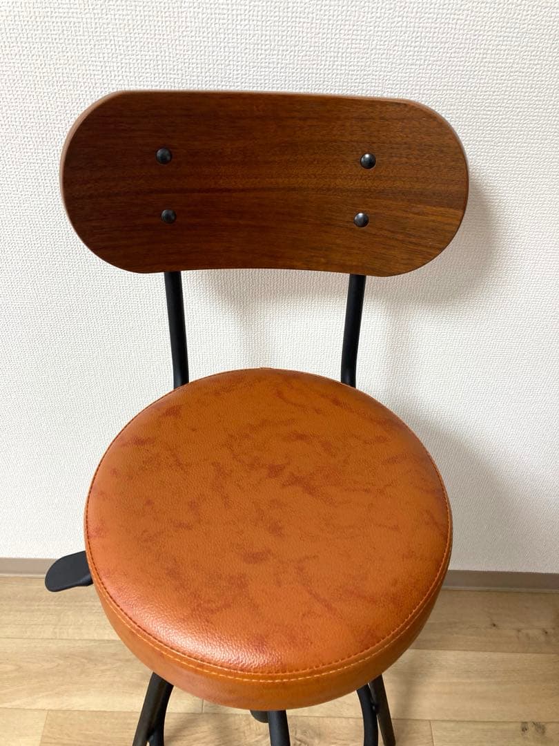 lookit TAM カウンター 2脚セット　チェア 木製 回転 座面昇降 椅子