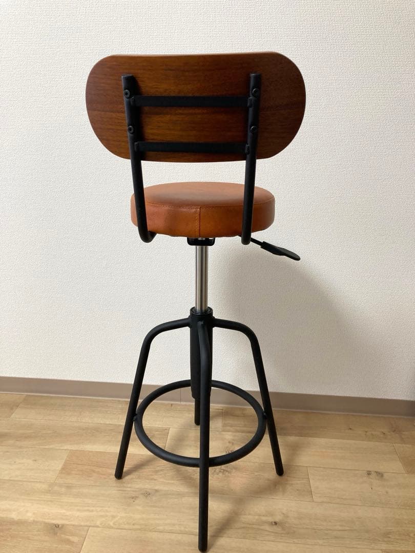 lookit TAM カウンター 2脚セット　チェア 木製 回転 座面昇降 椅子