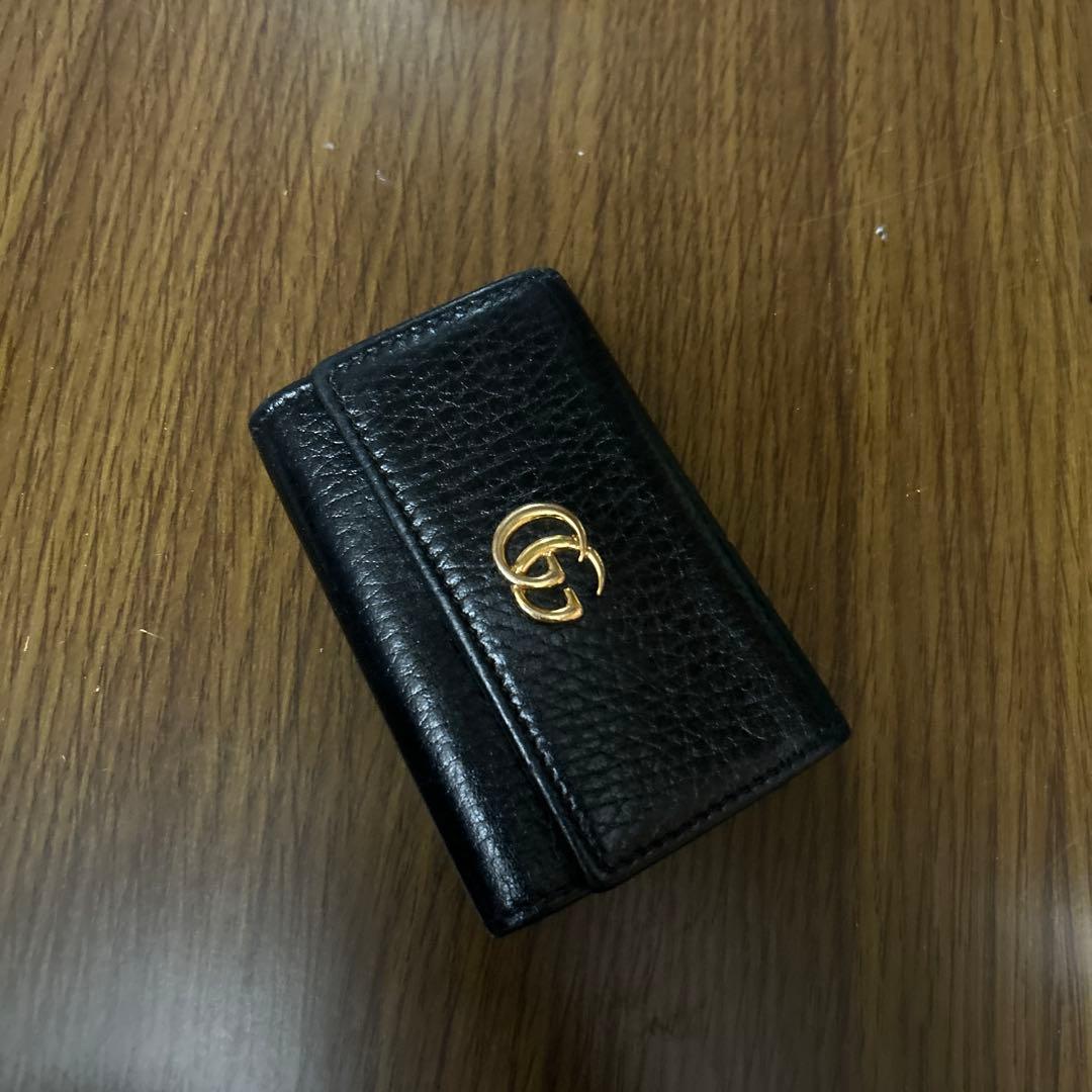 GUCCI レザーキーケース　ブラック