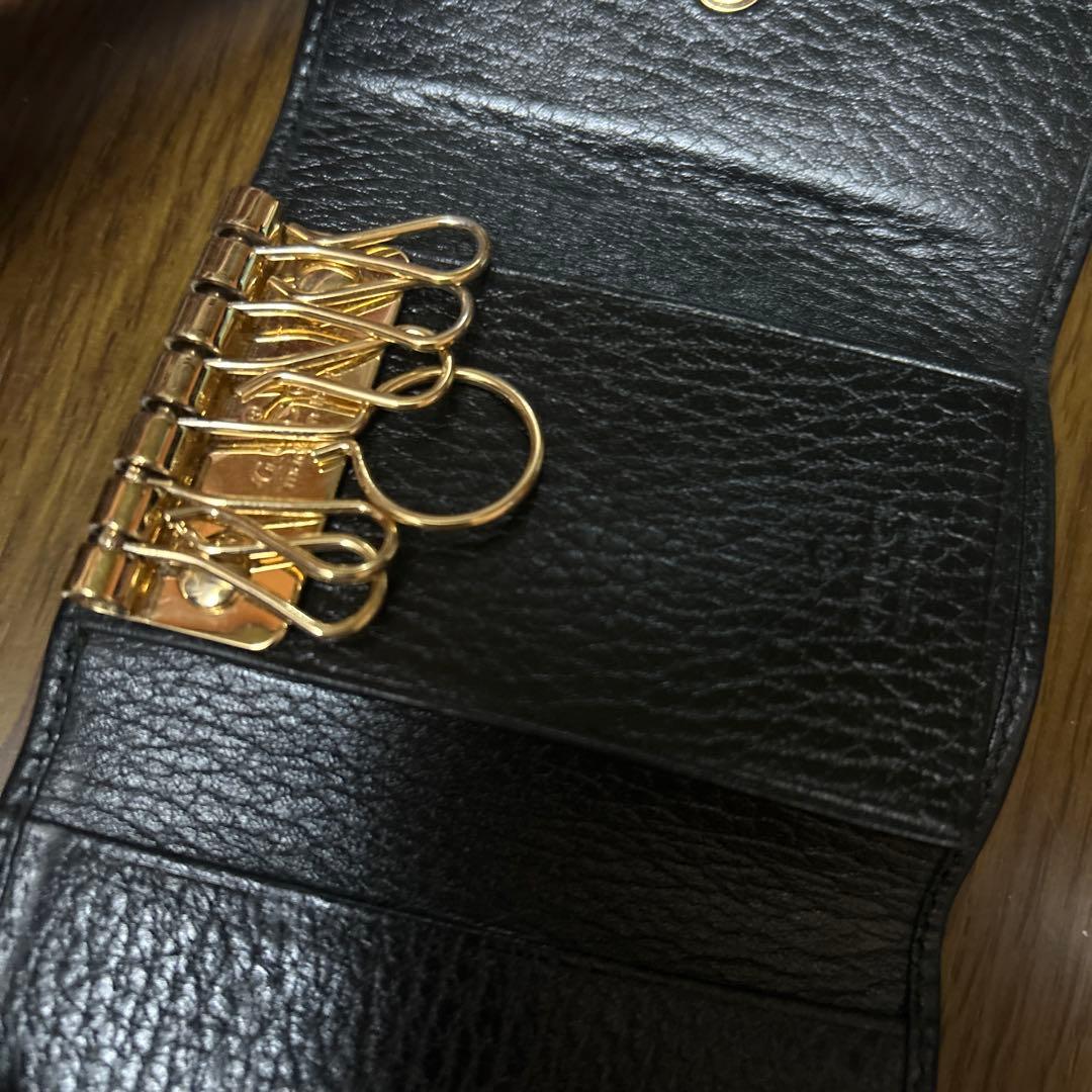 GUCCI レザーキーケース　ブラック