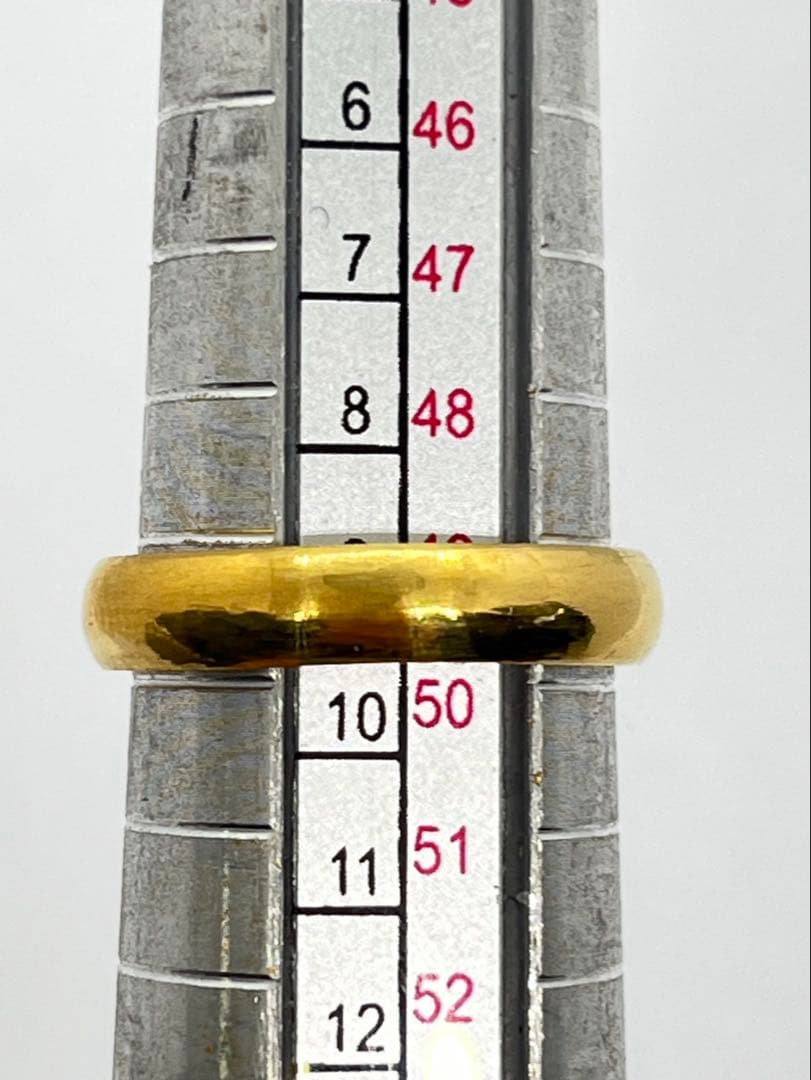 K24 純金 甲丸リング 5.46g指輪 リング 刻印あり ハンドメイド