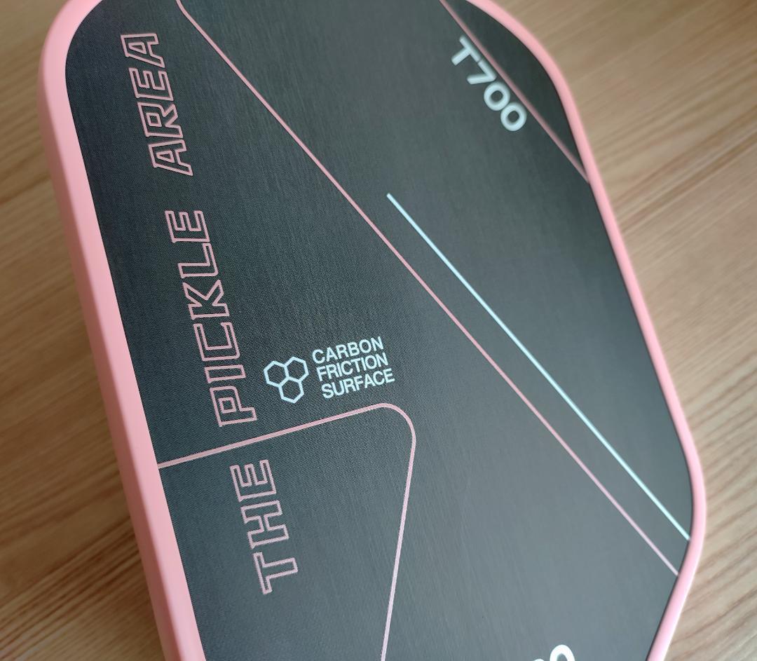 ピックルボール パドル T700生カーボンファイバー 褪紅 16mm