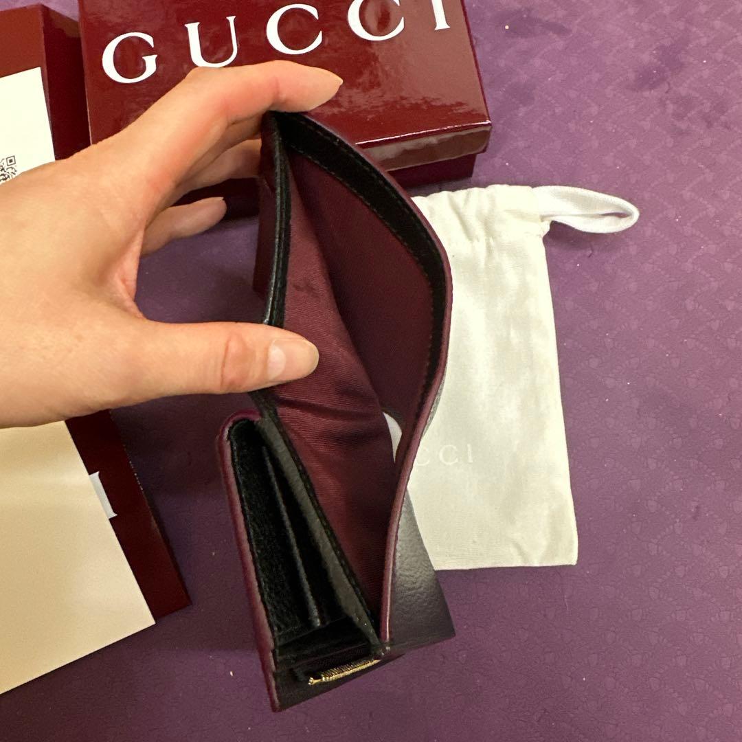 【ろんさまご売約済】グッチ　ダブルG二つ折りウォレット