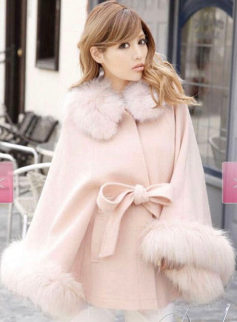 みんRadyレディフォックスファーポンチョコート新品未使用タグ付きレア