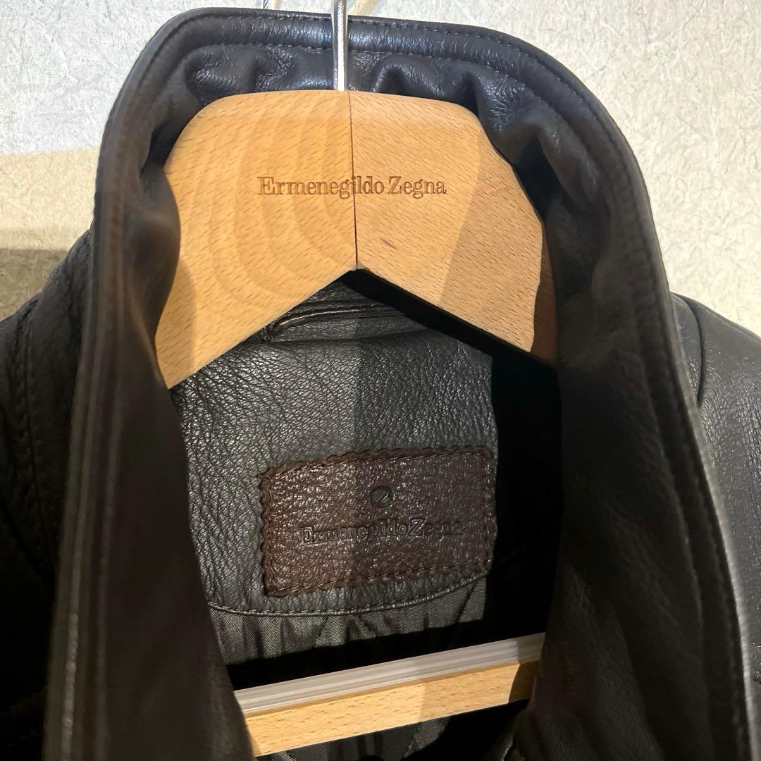 【最上級・鹿革】最高峰エルメネジルドゼニア A-2 フライトジャケットM〜L