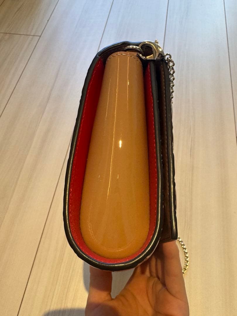 【希少】美品 クリスチャンルブタン クラッチ バッグ ゴールド bag 金色