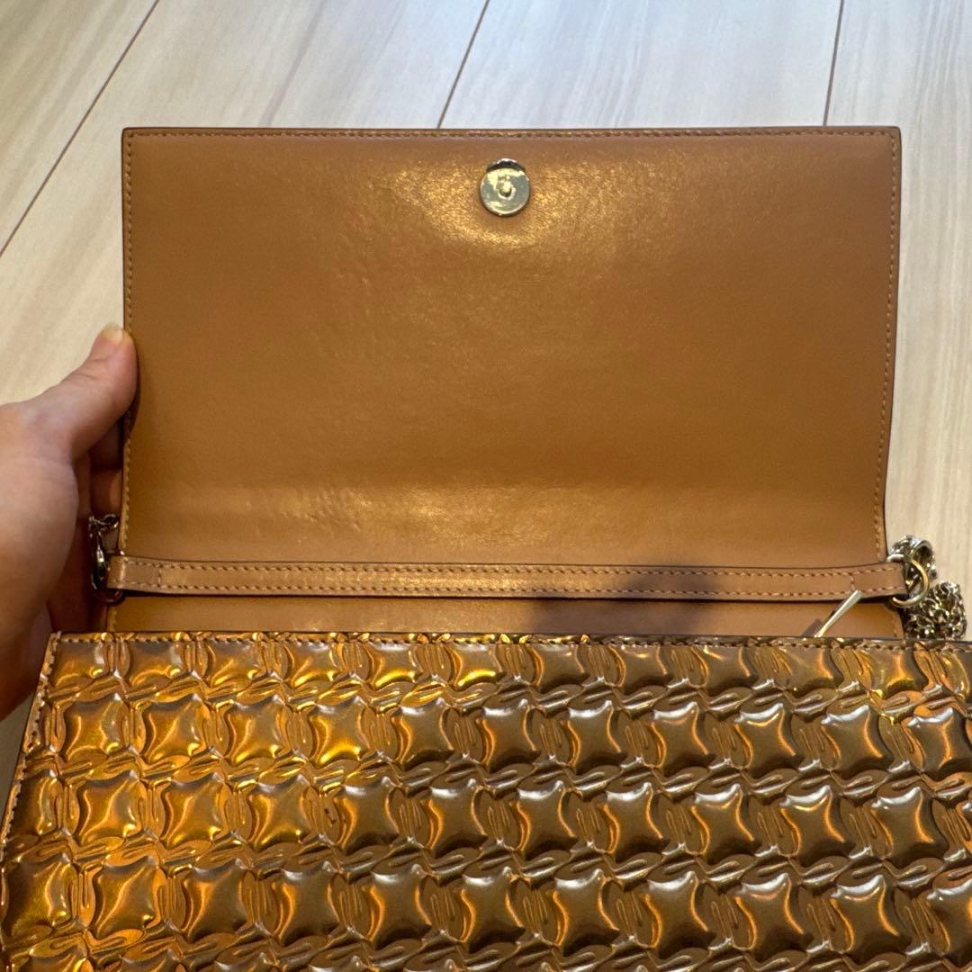 【希少】美品 クリスチャンルブタン クラッチ バッグ ゴールド bag 金色