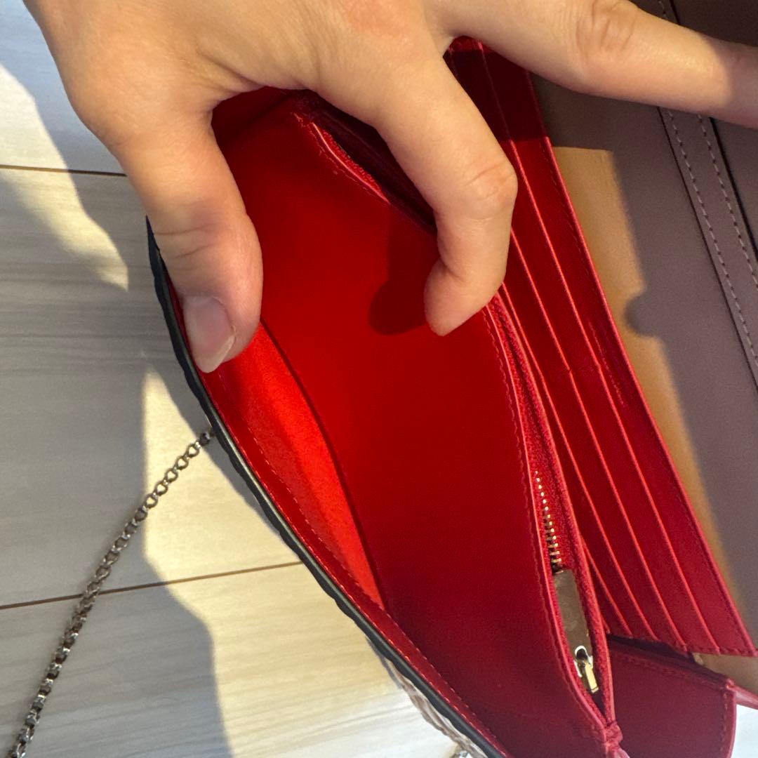 【希少】美品 クリスチャンルブタン クラッチ バッグ ゴールド bag 金色