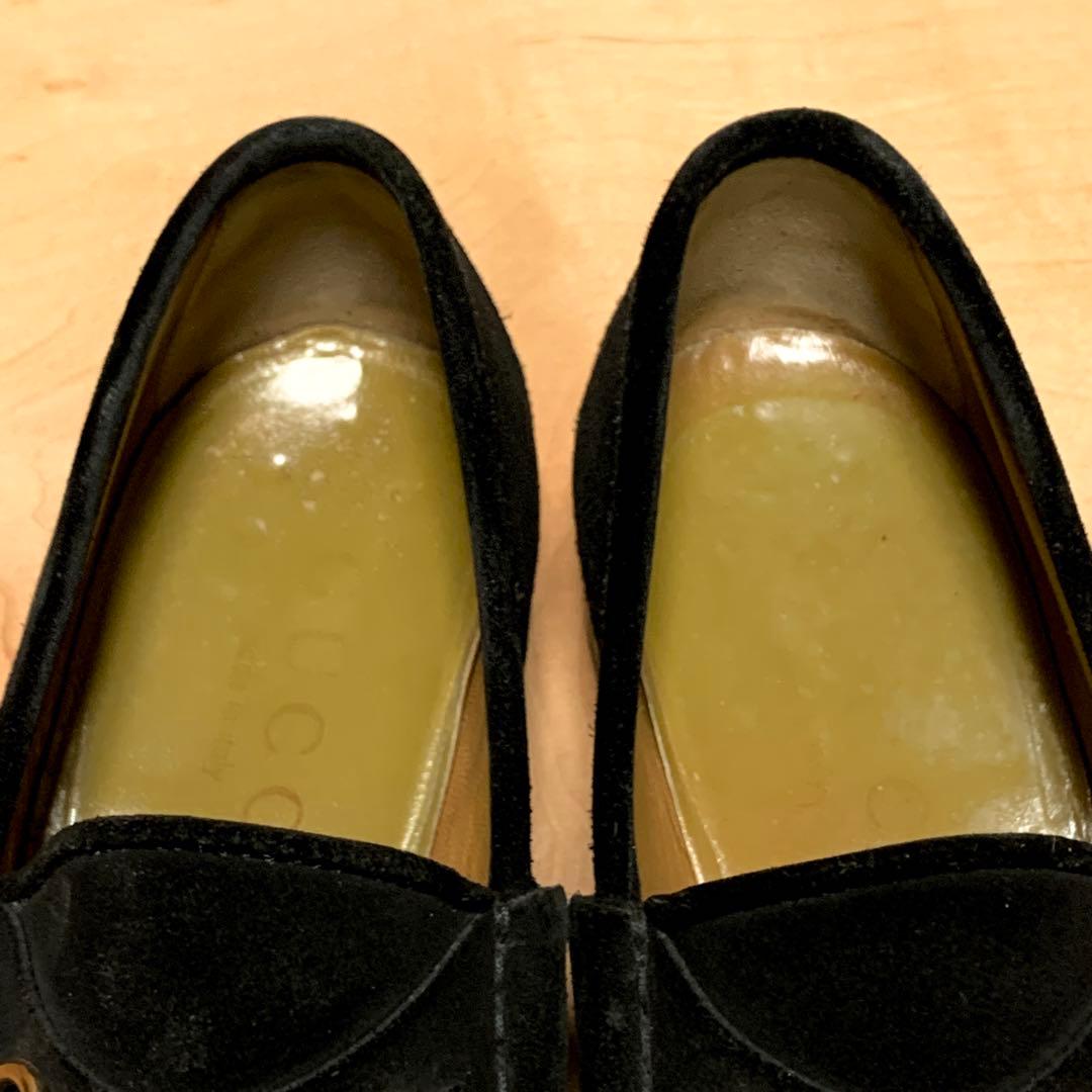 GUCCI グッチ ホースビットローファー ブラック スエード 40 1/2 E