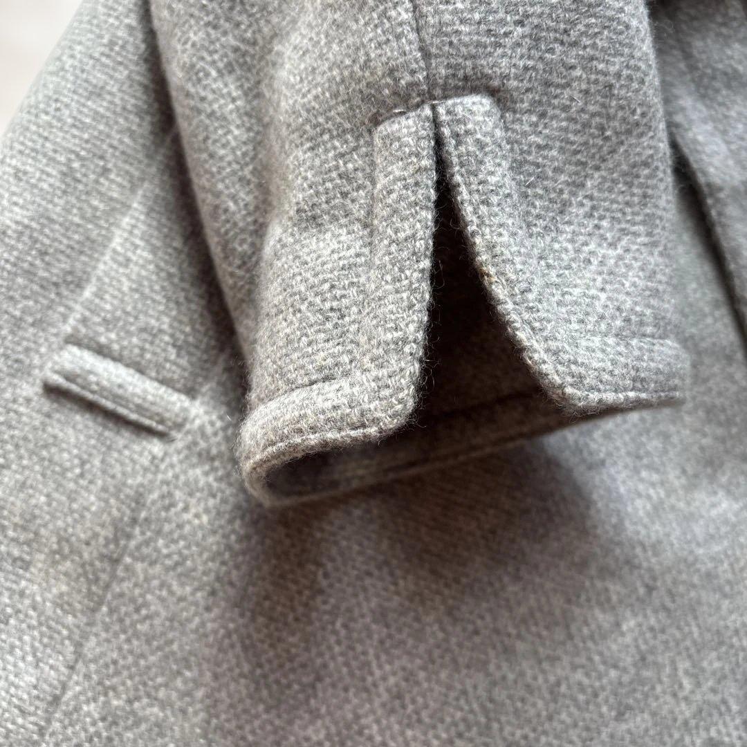 高島屋　カシミヤ100% コート　ブルーフォックス　サイズM グレー