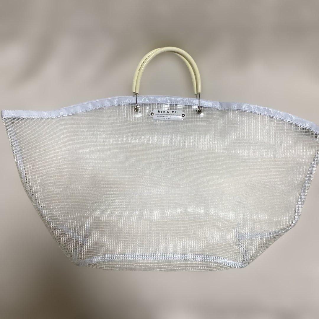 R&D.M.Co- オールドマンズテーラーメッシュ バッグ　ホワイト