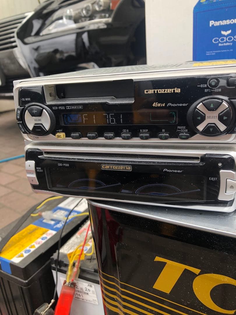 カロッツェリア カセットデッキ + CDプレイヤー 当時物