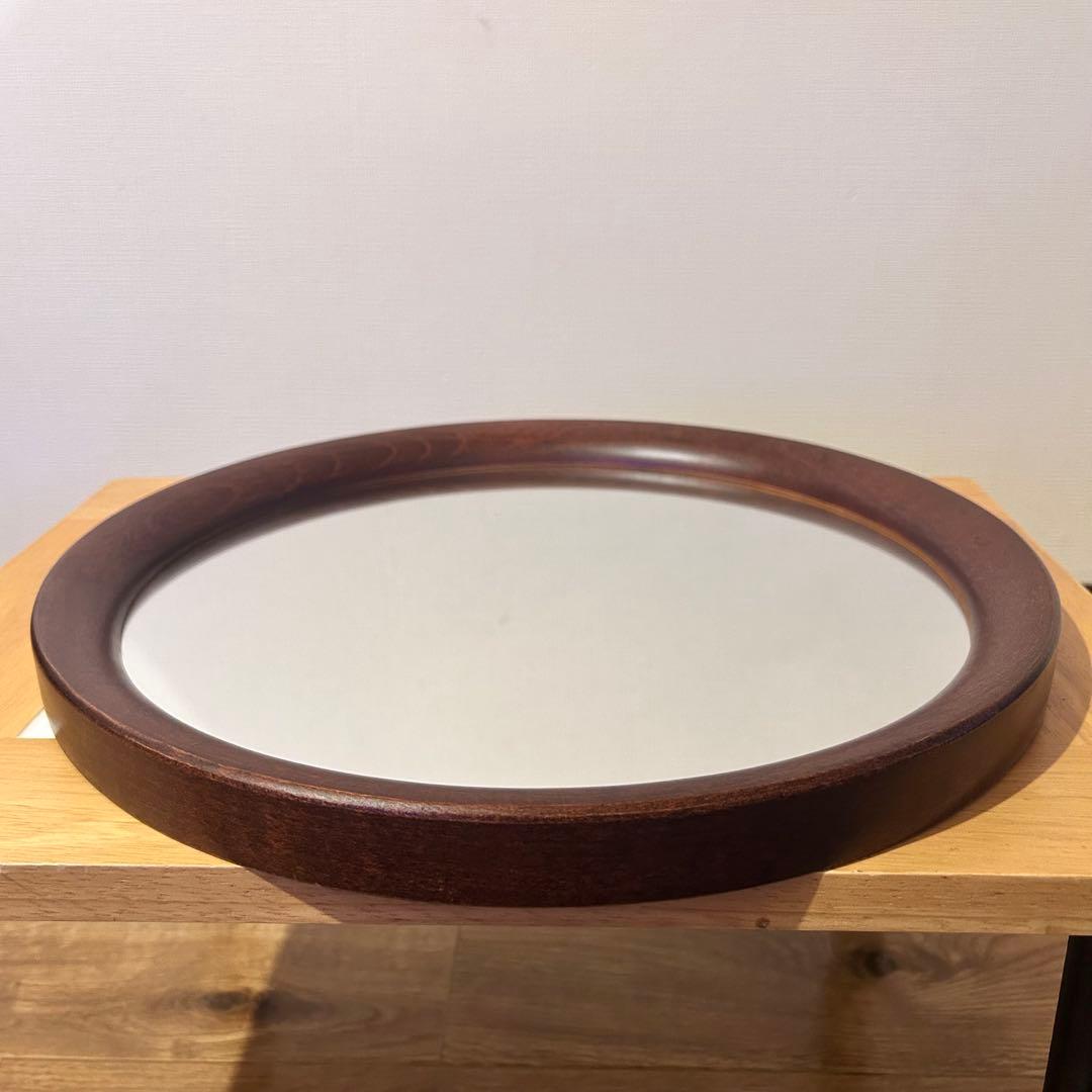 【ヴィンテージ】✴︎秋田木工✴︎ラウンドミラー✴︎ウォールミラー✴︎