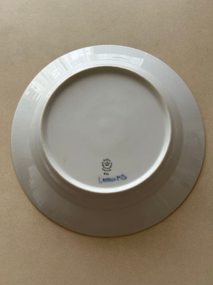 ロイヤルコペンハーゲン　ブルーフルーテッドディーププレート　25cm リム付?