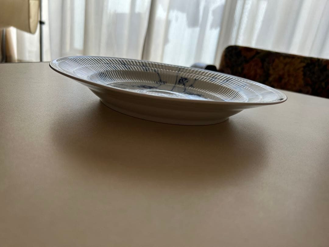 ロイヤルコペンハーゲン　ブルーフルーテッドディーププレート　25cm リム付?