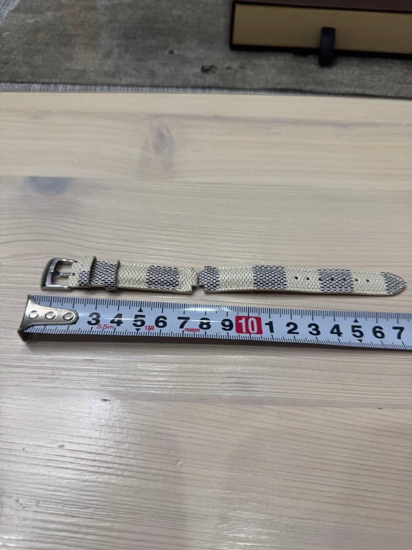 ルイヴィトン　タンブール ダミエ・アズール キャンバス ストラップ