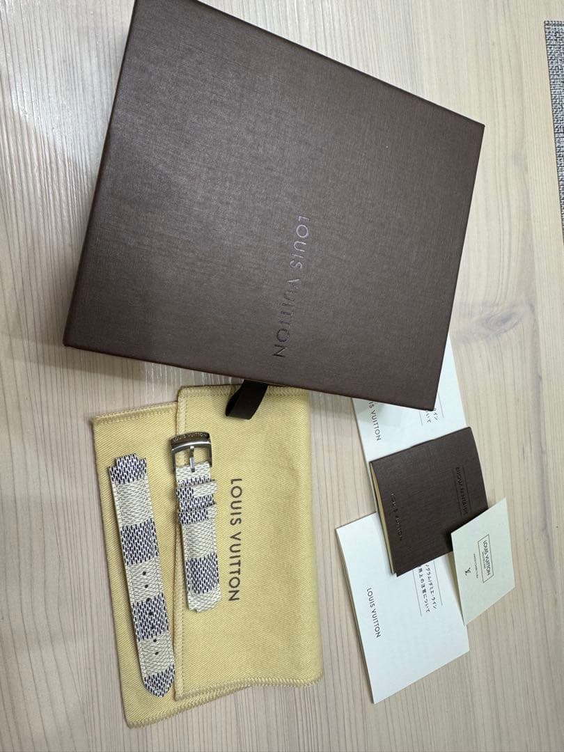 ルイヴィトン　タンブール ダミエ・アズール キャンバス ストラップ