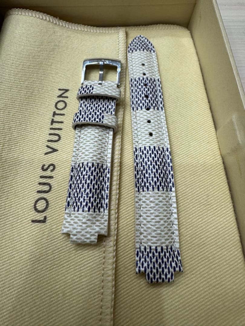 ルイヴィトン　タンブール ダミエ・アズール キャンバス ストラップ