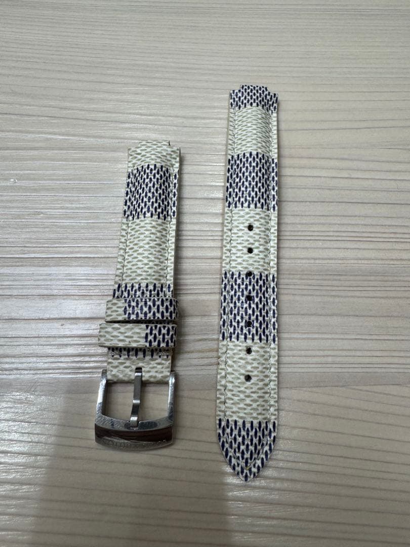 ルイヴィトン　タンブール ダミエ・アズール キャンバス ストラップ