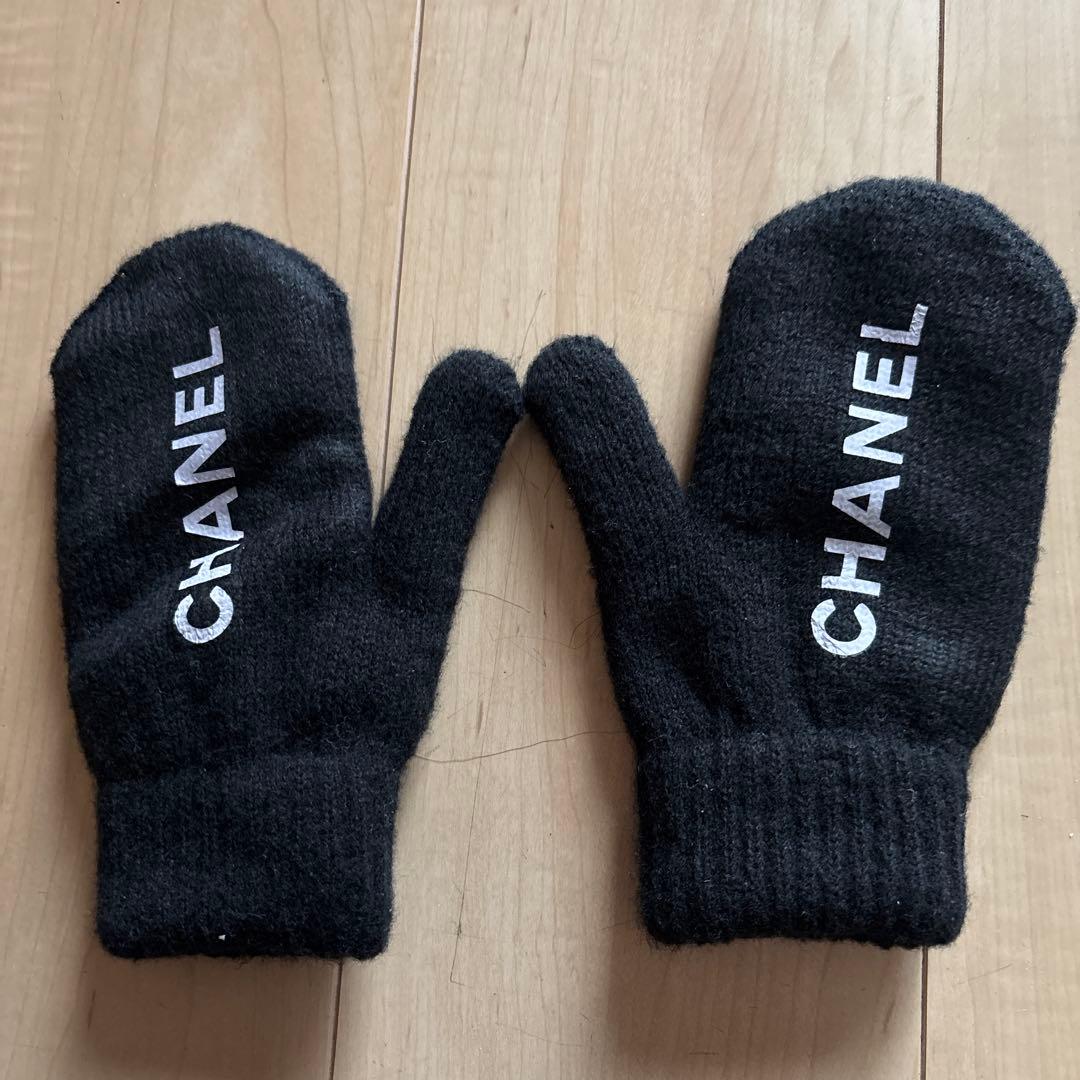 CHANEL ブラック ミトン 手袋