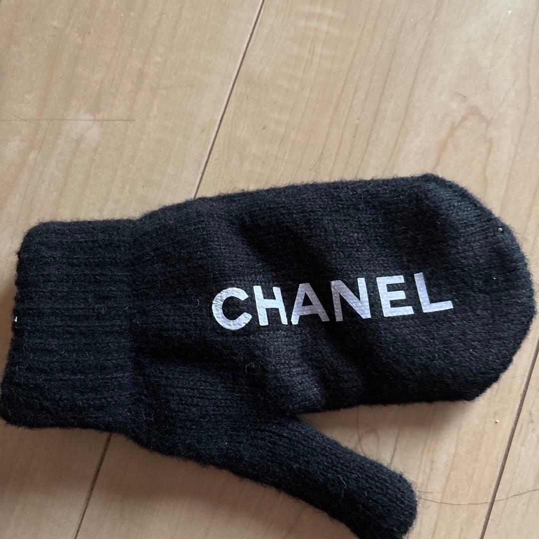 CHANEL ブラック ミトン 手袋