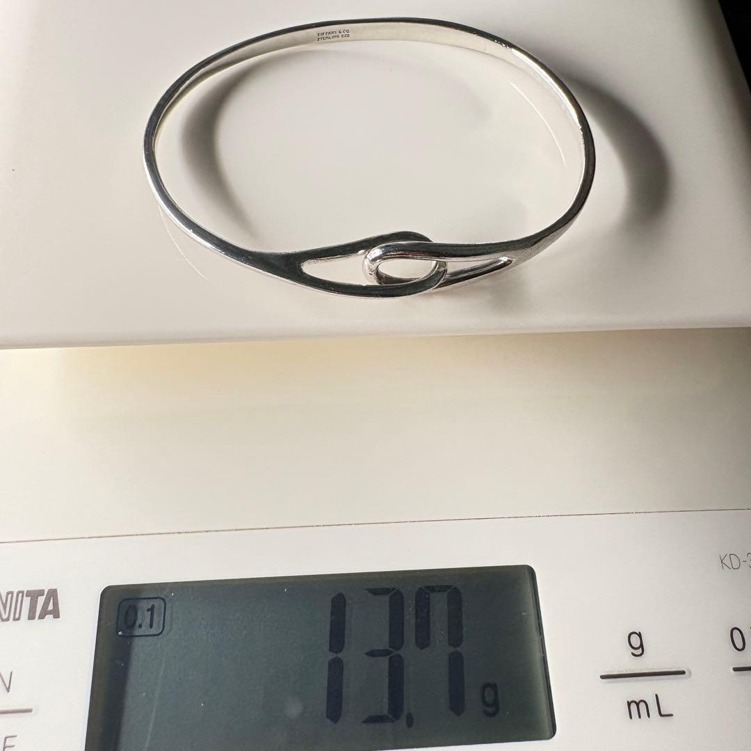 【美品】内径約18cmティファニー ダブルループ バングル SV925