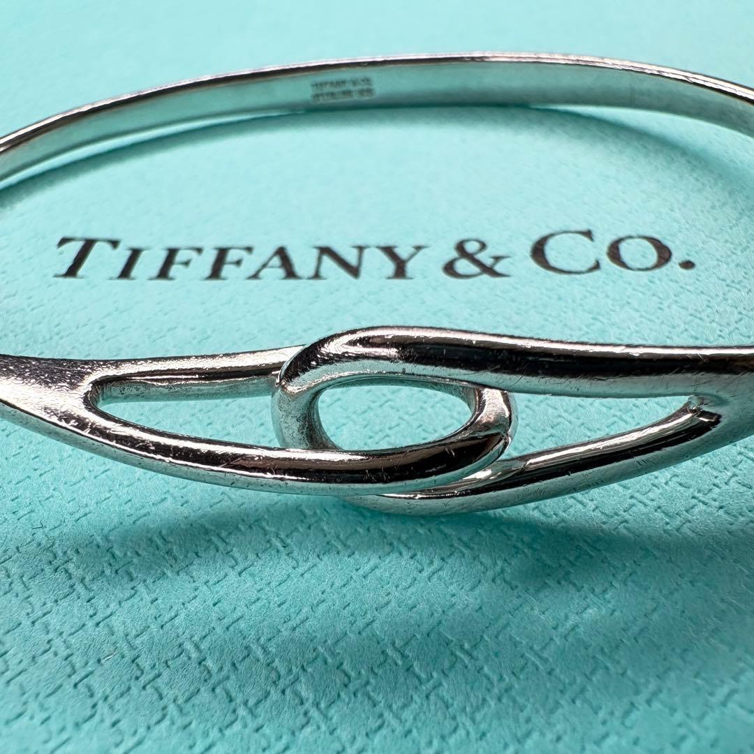 【美品】内径約18cmティファニー ダブルループ バングル SV925