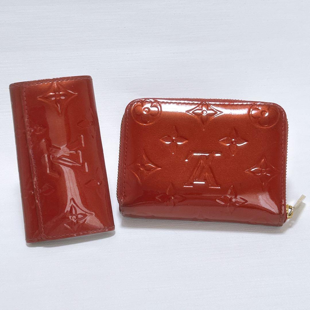 お得2点セット✨ルイヴィトン ヴェルニ ケース キーケース モノグラム 赤