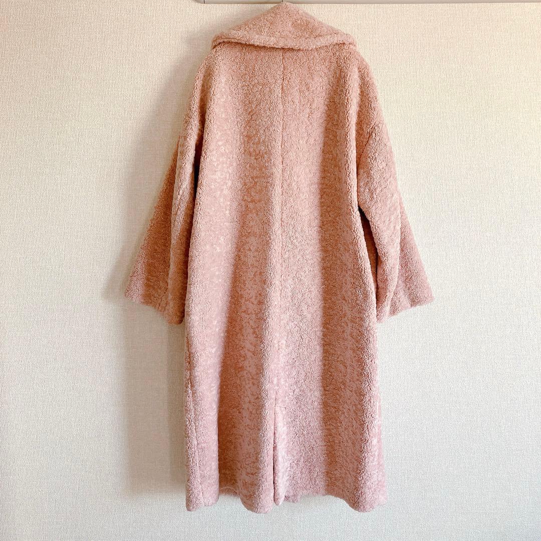 美品 ETRE TOKYO エトレトウキョウ ボアロングコート ピンク アウター