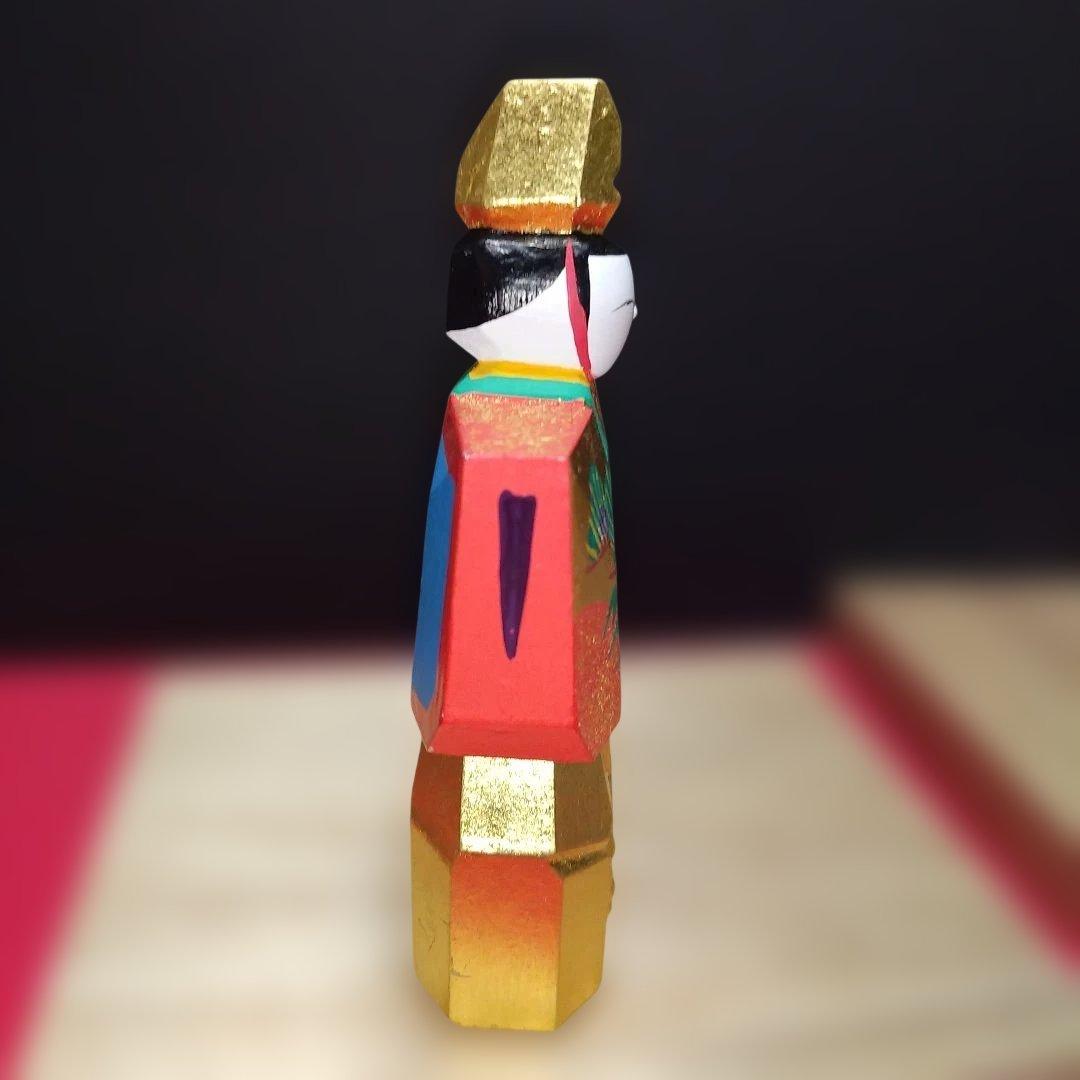 m*i様 一刀彫り　雛人形　神泉作