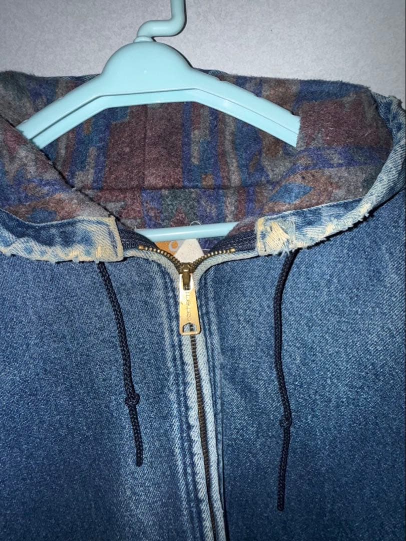 カーハート　carharrt デニムアクティブジャケット　フーディー