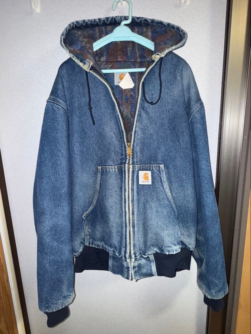 カーハート　carharrt デニムアクティブジャケット　フーディー