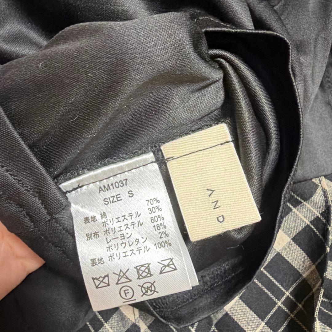 最終値下げandmary Coco check pleats skirt