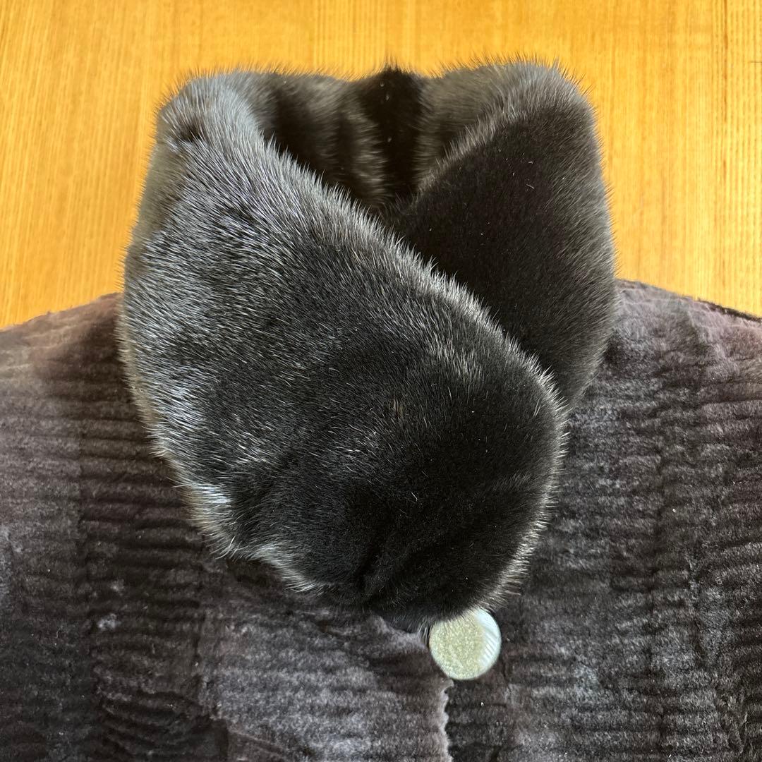 ミンク ファーコート リバーシブル