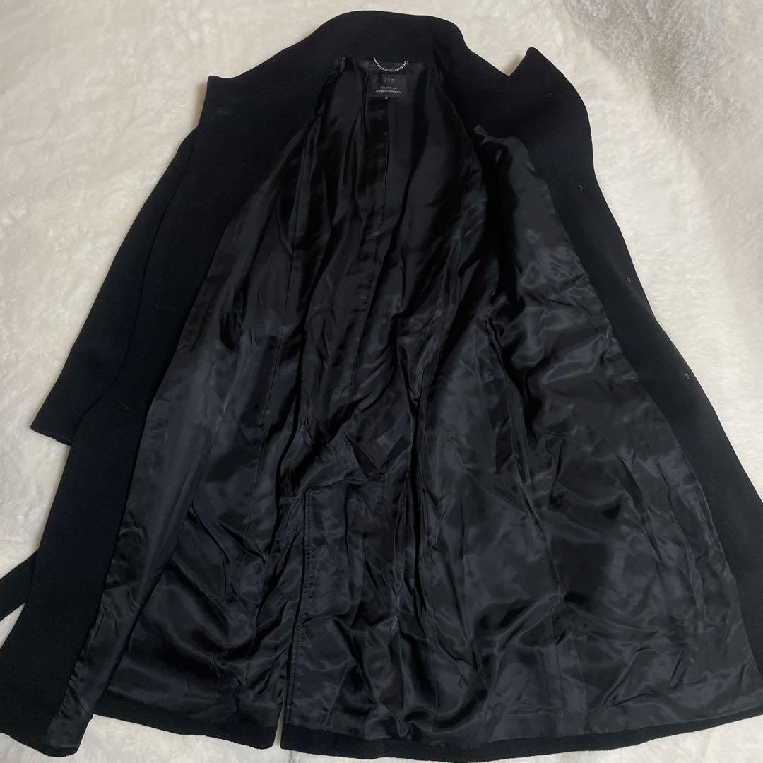 【極美品】23区　比翼　ロングコート　チェスター　ベルト　ウール、アンゴラ　M