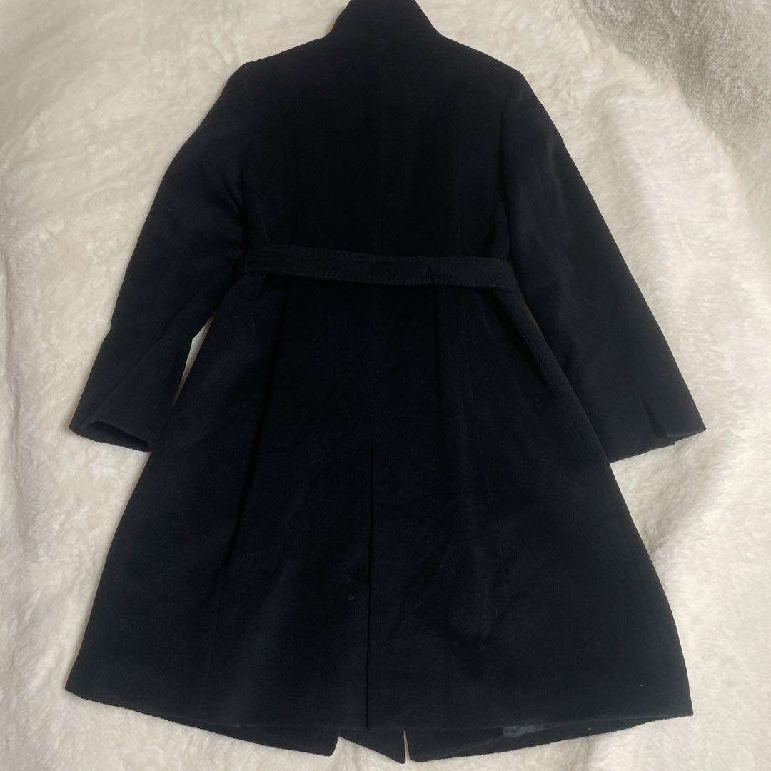 【極美品】23区　比翼　ロングコート　チェスター　ベルト　ウール、アンゴラ　M