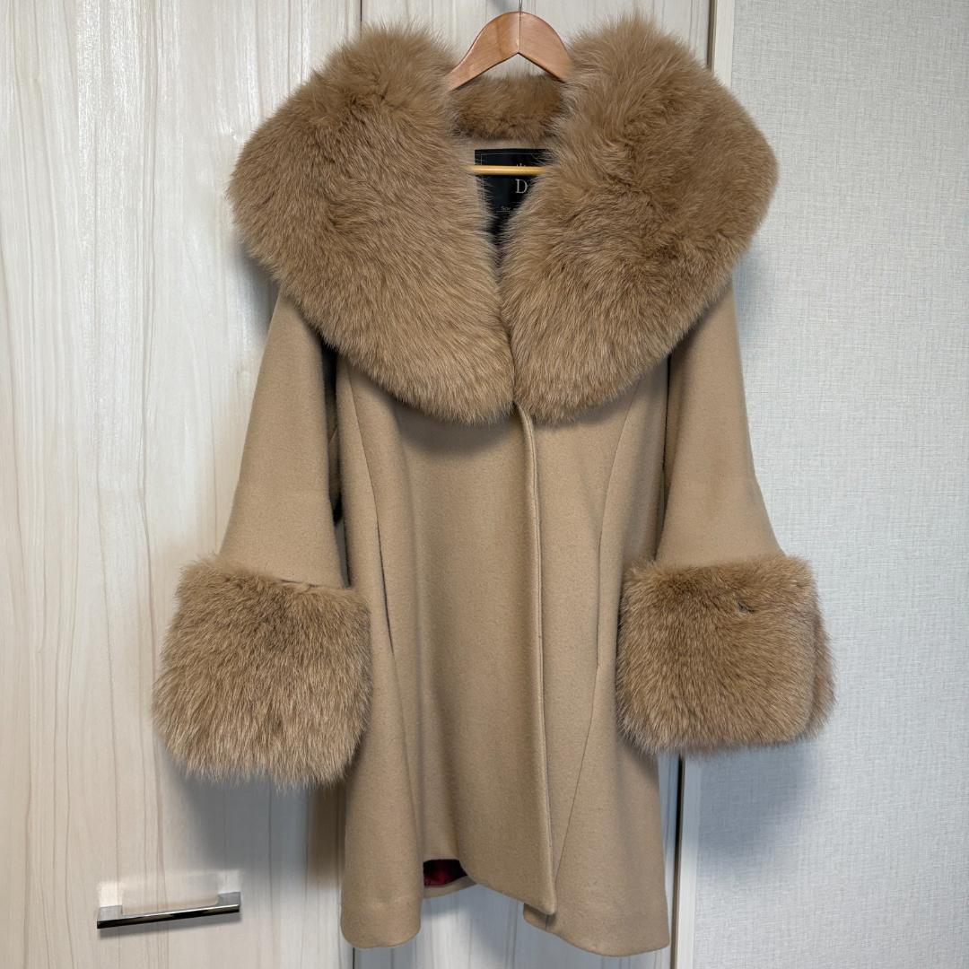 み ゆか(久保由香) Sov. フォックスファー ロングコート 毛皮