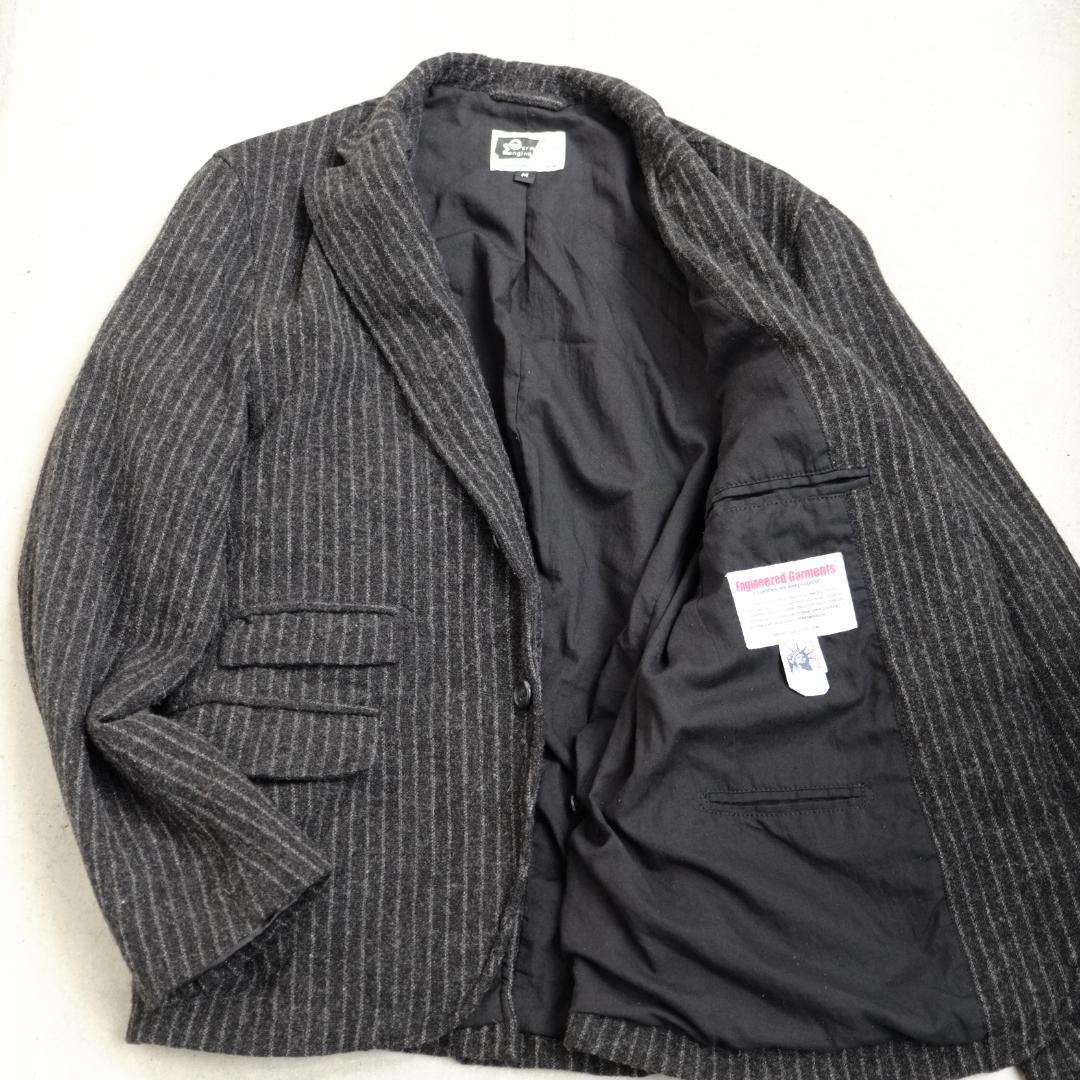 【旧タグEG】エンジニアードガーメンツ ウールストライプ セットアップ M/30