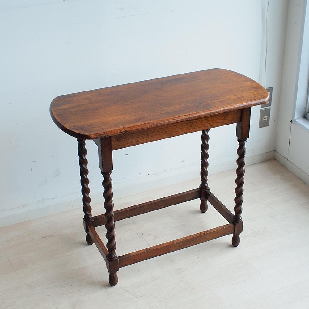 英国アンティーク ツイストレッグ コンソールテーブル イギリス ZR23992