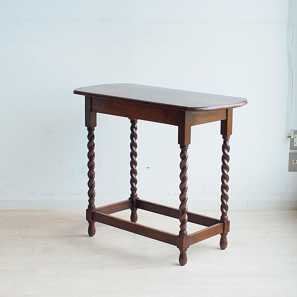 英国アンティーク ツイストレッグ コンソールテーブル イギリス ZR23992