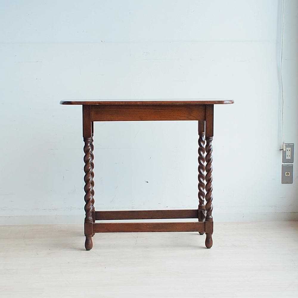 英国アンティーク ツイストレッグ コンソールテーブル イギリス ZR23992