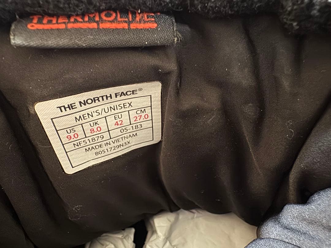 ノースフェイス ヌプシブーツ27.0cm黒　防寒 nuptseウール