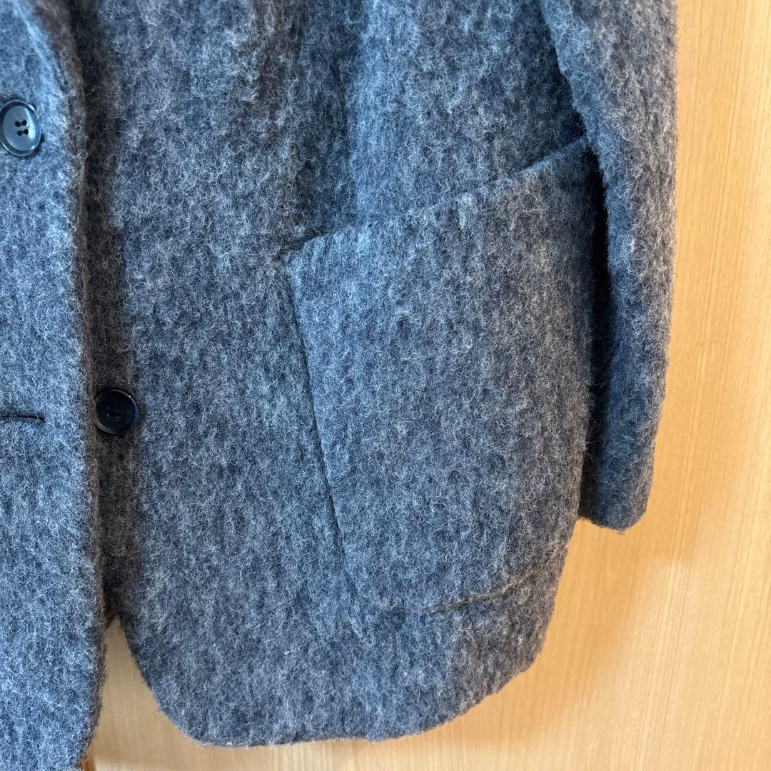 SHIPS any: ウール ミックス シャギー シングル コート