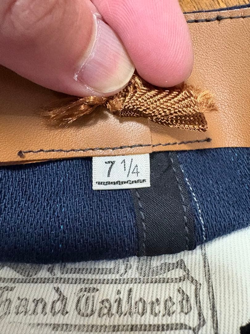 atlast&co timewornclothing ストライプ キャスケット