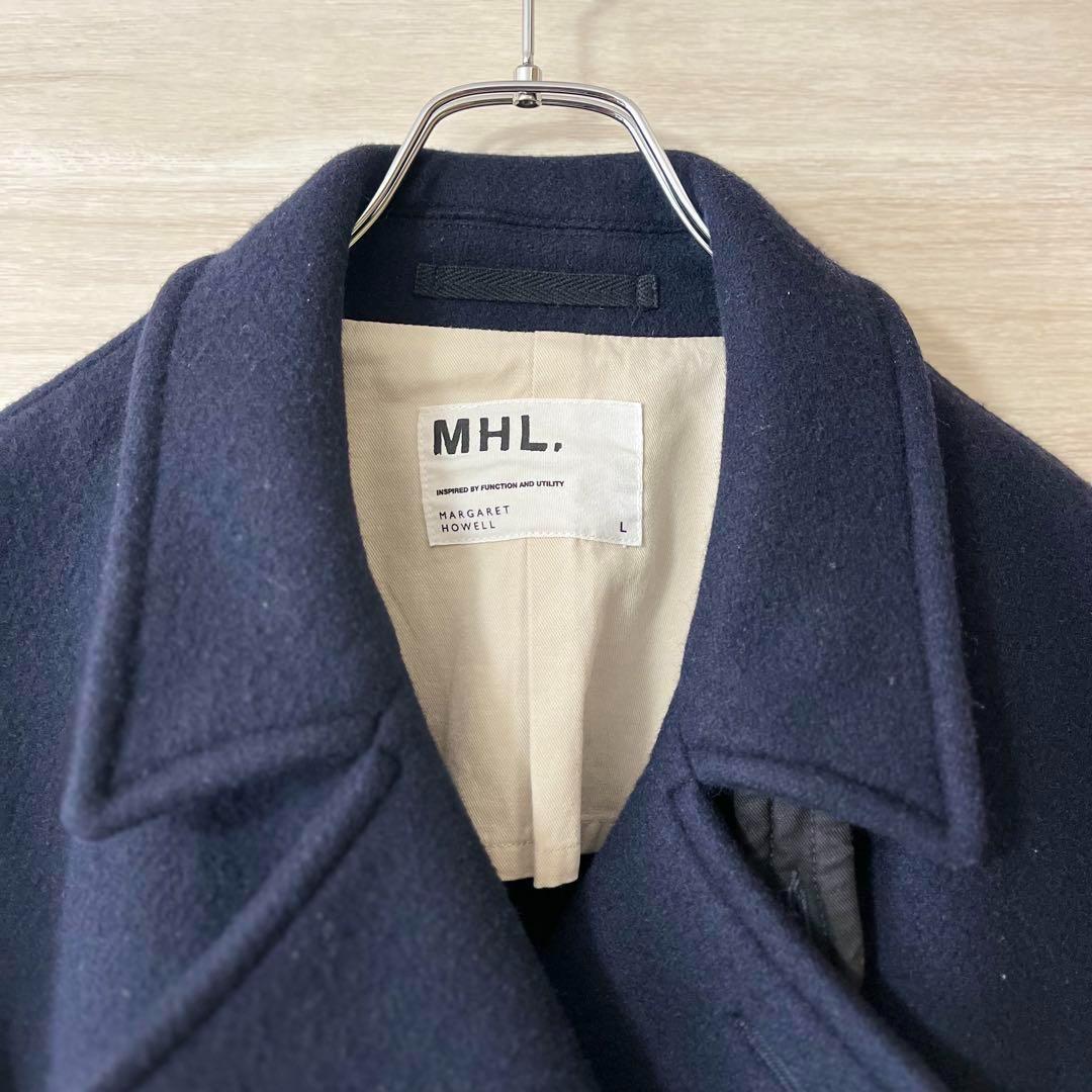 ジャケット・アウター MHL. 13AW Pea Coat WOOL MELTON Navy